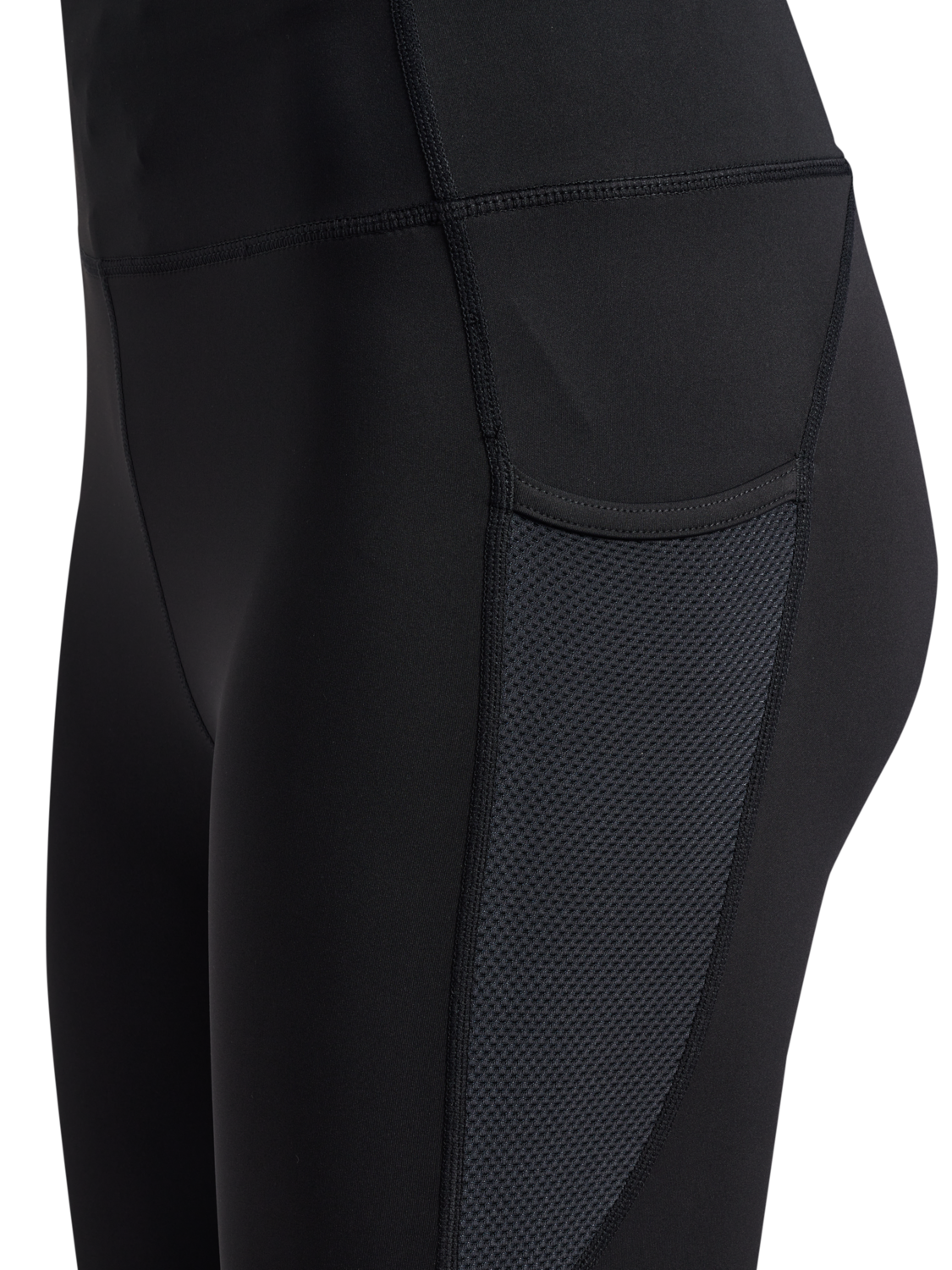 nwlRACE HIGH WAIST POCKET TIGHTS W, BLACK, packshot