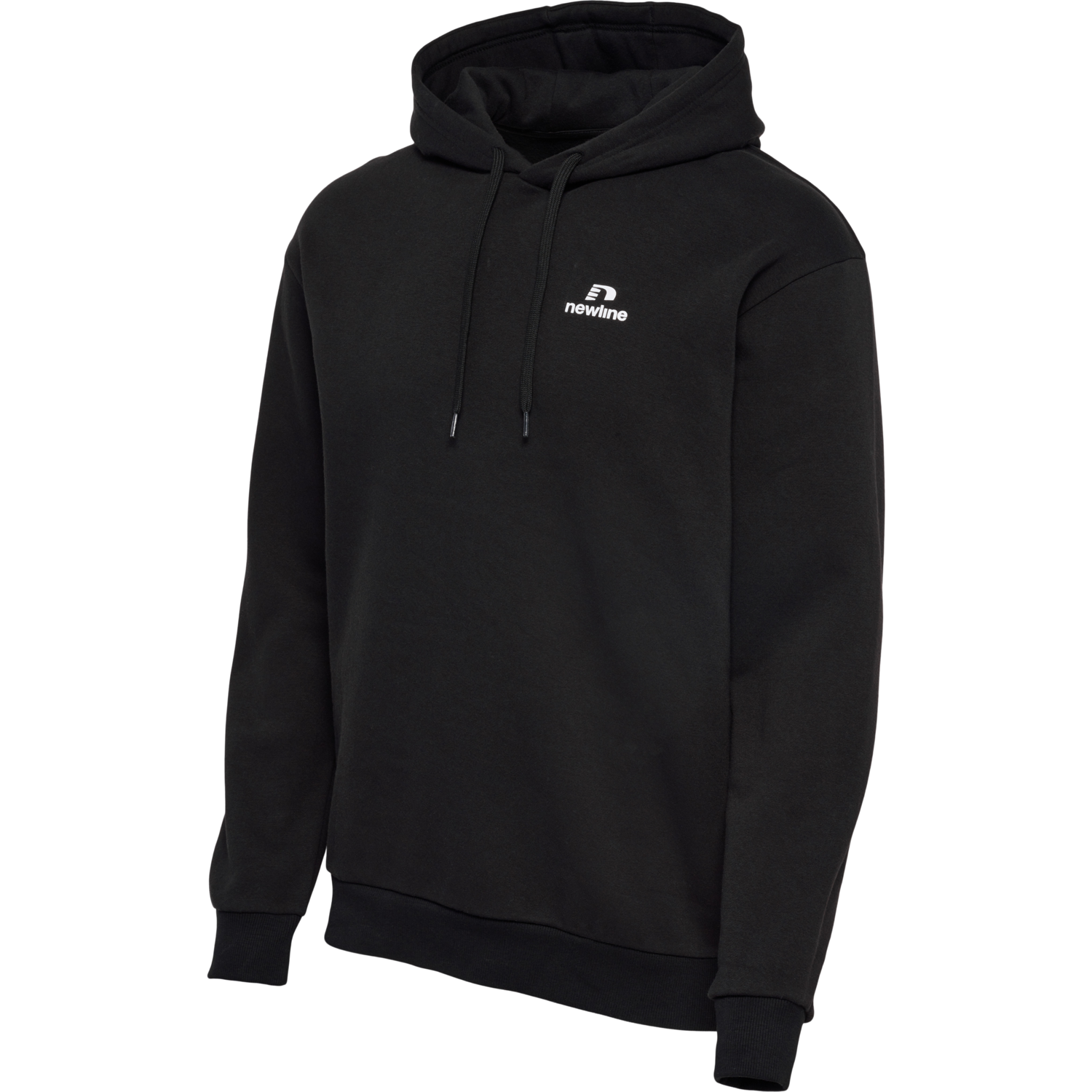 nwlLEA COTTON HOODIE MEN, BLACK, packshot