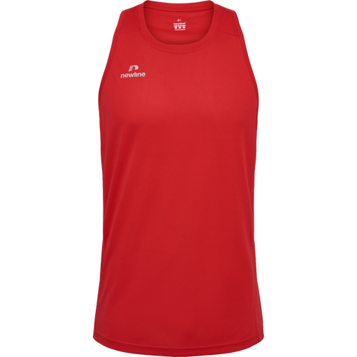 MEN'S ATHLETIC RUNNING SINGLET, TANGO RED, packshot
