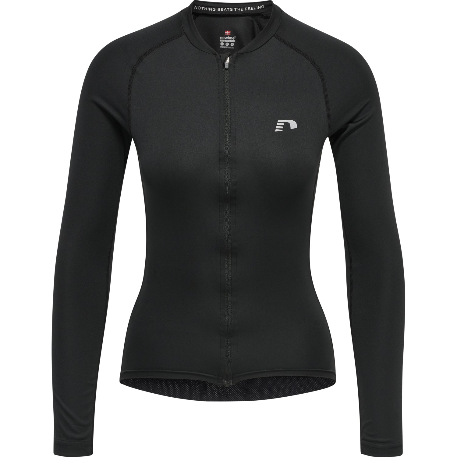 WOMENS CORE BIKE L/S JERSEY, BLACK, packshot