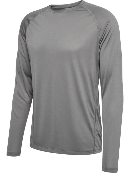 nwlBEAT T-SHIRT L/S, TITANIUM, packshot