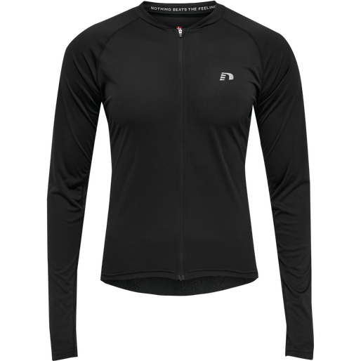 MENS CORE BIKE L/S JERSEY, BLACK, packshot