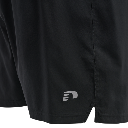 MEN CORE RUNNING SHORTS, BLACK, packshot