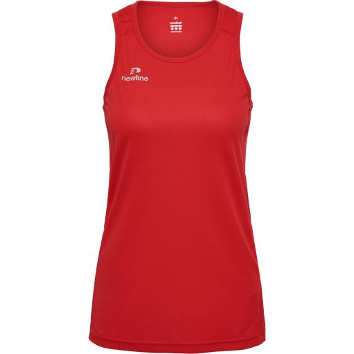 WOMEN'S ATHLETIC RUNNING SINGLET, TANGO RED, packshot