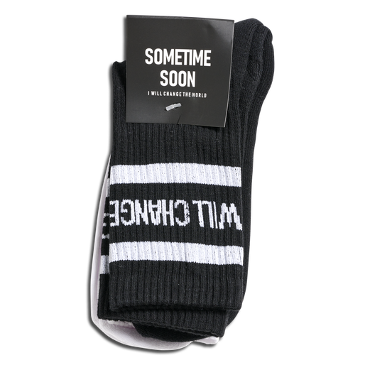 stsCARBON SOCKS 2PK, BLACK/WHITE, packshot