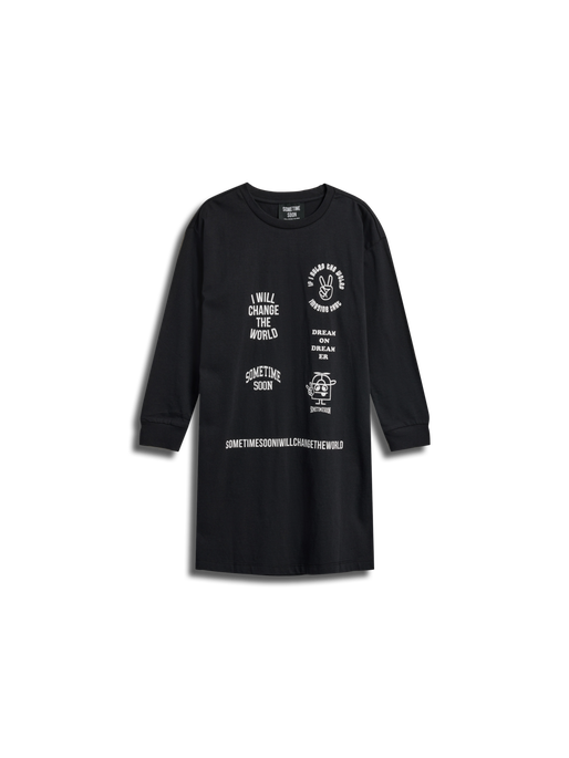 stsOLGA DRESS LS, BLACK stsOLGA DRESS LS, BLACK, packshot