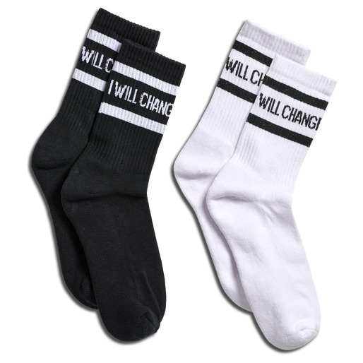 stsCARBON SOCKS 2PK, BLACK/WHITE, packshot