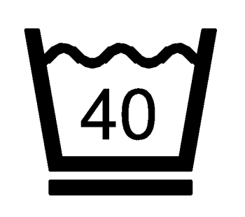 Lavar a máquina con cuidado a 40 ºC Lavar a máquina con cuidado a 40 ºC