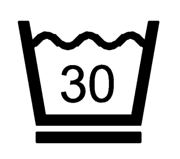 Lavar a máquina con cuidado a 30 ºC